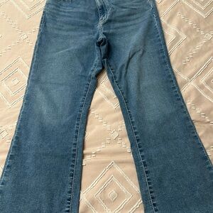 DKNY Flare Wide Leg Blue Jeans